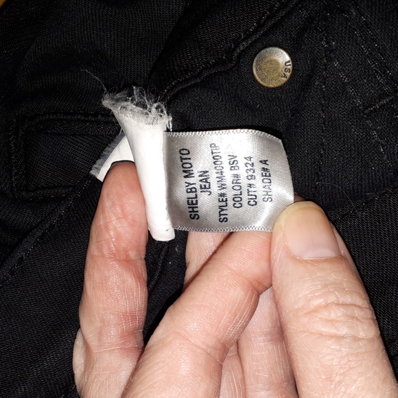 Hudson Jeans sz 27 Moto Style Black - Picture 5 of 8